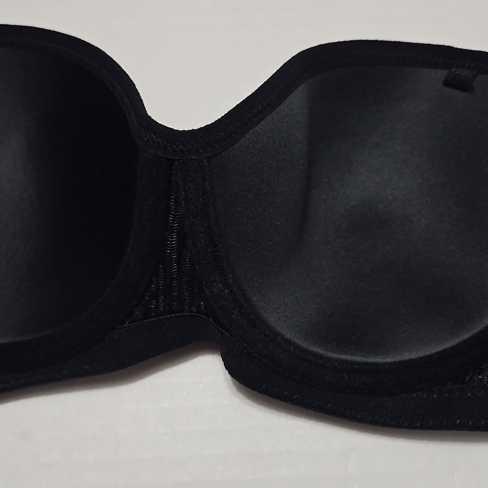 Black Strapless Padded Underwire Bra Size S - Picture 6 of 9